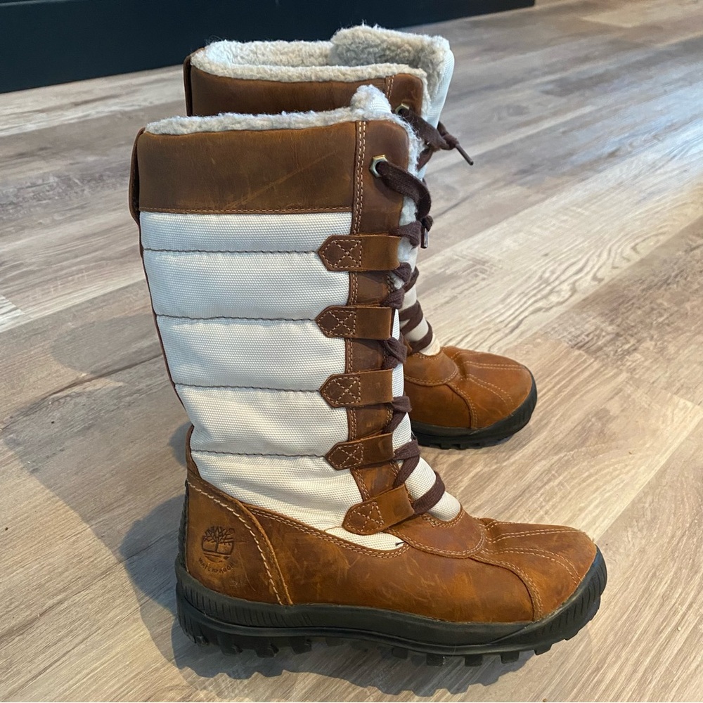 Timberland Size 6.5‎ Women's MT Hayes Tall Waterproof Brown Snow Boots